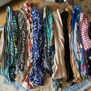 12 scarves